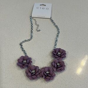 Cleo Lavender Blossom Necklace
